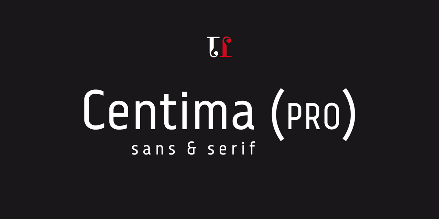 Пример шрифта Centima Pro #1